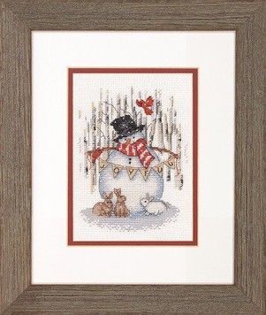 Набір для вишивання Dimensions Joyful Snowman 70-08984 - Вишивка хрестиком і бісером - Овечка Рукодільниця