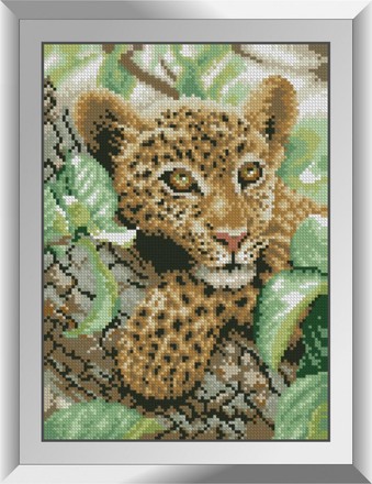 Детеныш леопарда. Набор алмазной живописи. Dream Art (31614D) - Вышивка крестиком и бисером - Овца Рукодельница