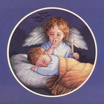 Набор для вышивания Dimensions 03873 Angelic Guardian - Вышивка крестиком и бисером - Овца Рукодельница
