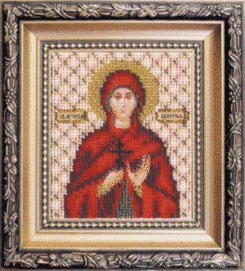 Икона святой мученицы Валерии. Чаривна мить (Б-1099) - Вышивка крестиком и бисером - Овца Рукодельница