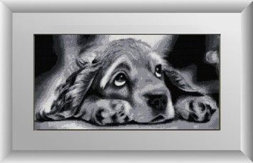 Набор для рисования камнями алмазная живопись Dream Art Заскучал (квадратные, полная) 30228D - Вышивка крестиком и бисером - Овца Рукодельница