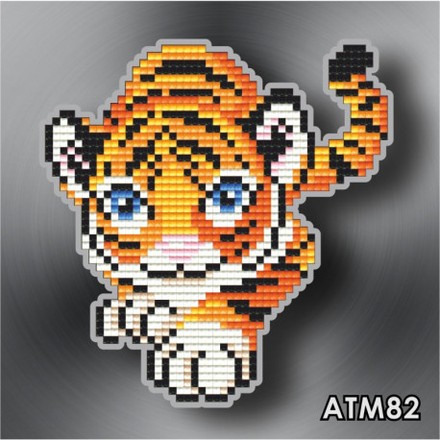 Крадущийся тигр Магнит детский Алмазная техника АртСоло АТМ82 - Вышивка крестиком и бисером - Овца Рукодельница