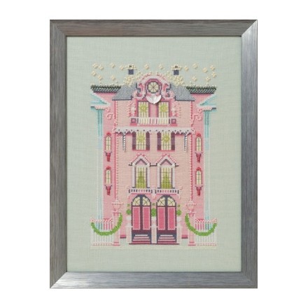 Розовый эдвардианский дом Схема для вышивания крестом Nora Corbett NC283 - Вышивка крестиком и бисером - Овца Рукодельница
