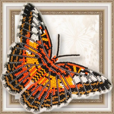 Набор для вышивки бисером бабочки на прозрачной основе ВдохновениеПартенос Сильвия BGP-065 - Вишивка хрестиком і бісером - Овечка Рукодільниця
