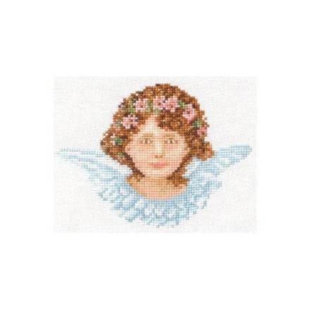 Набор для вышивания Lanarte L34982 Ангел в голубом - Вышивка крестиком и бисером - Овца Рукодельница