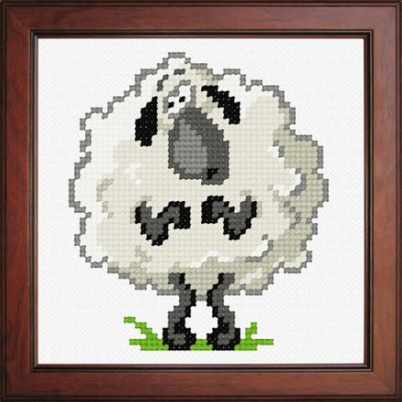 Овца Ткань для вышивания с нанесённым рисунком Orchidea O-1140 - Вышивка крестиком и бисером - Овца Рукодельница