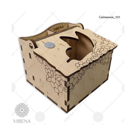Набор деревянных заготовок для создания органайзера-мусорки. VIRENA (МУСОРНИК_101) - Вышивка крестиком и бисером - Овца Рукодельница