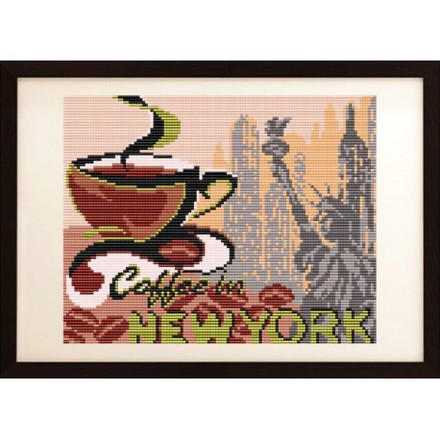 Схема на ткани для вышивания бисером ArtSolo ... на кофе в Нью-Йорк VKA4403 - Вишивка хрестиком і бісером - Овечка Рукодільниця