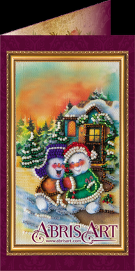 Веселого Рождества-1. Открытка для вышивания бисером. Абрис Арт (AO-038) - Вышивка крестиком и бисером - Овца Рукодельница