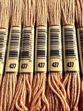 Муліне для вишивання AIRO №437 колір Tan, Light/Світлий пісочно-коричневий 8м