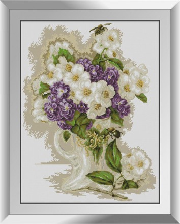 Квіти та бджоли. Набір алмазний живопис. Dream Art (31577D) - Вишивка хрестиком і бісером - Овечка Рукодільниця