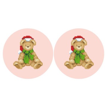 Непошиті новорічні іграшки для вишивки бісером і нитками на атласі. Різдвяний настрій ТР742ан3718 - Вишивка хрестиком і бісером - Овечка Рукодільниця