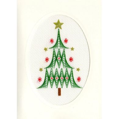 Рождественская елка Набор-открытка для вышивания крестом Bothy Threads XMAS24 - Вышивка крестиком и бисером - Овца Рукодельница