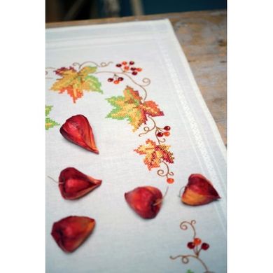 Осіннє листя Набір для вишивання хрестиком (доріжка на стіл) Vervaco PN-0013311 - Вишивка хрестиком і бісером - Овечка Рукодільниця