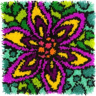 Барвиста квітка. Набір для килимової техніки. Діменшенс Dimensions (72-74999) - Вишивка хрестиком і бісером - Овечка Рукодільниця