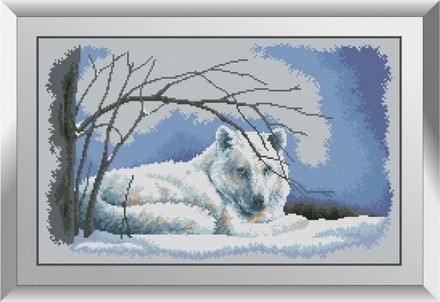 Вовк у снігу. Набір алмазний живопис. Dream Art (31154D) - Вишивка хрестиком і бісером - Овечка Рукодільниця