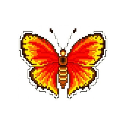 Бабочка Набор для вышивания крестом Світ можливостей 287СМД - Вишивка хрестиком і бісером - Овечка Рукодільниця
