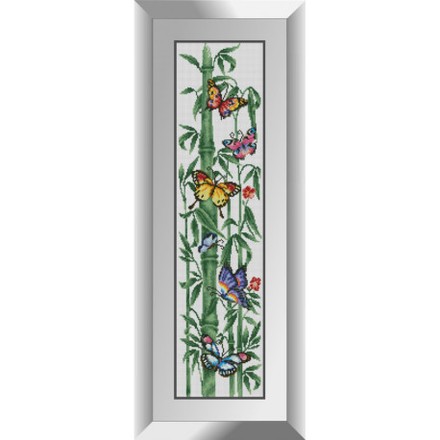 Бабочки с бамбуком Набор алмазной живописи Dream Art 31807D - Вышивка крестиком и бисером - Овца Рукодельница