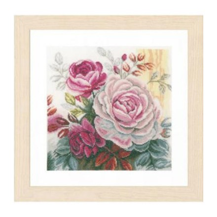 Набор для вышивания Lanarte Pink Rose Розовая роза PN-0165376 - Вышивка крестиком и бисером - Овца Рукодельница