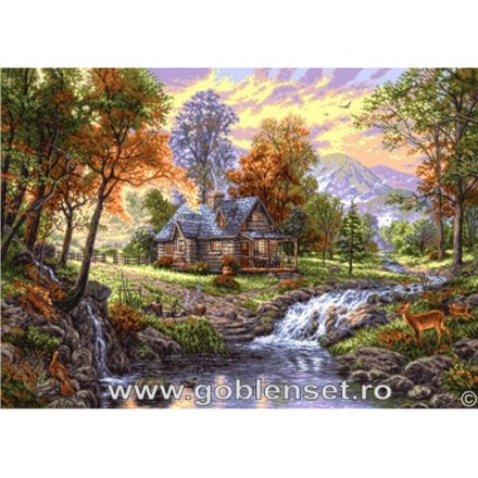 Набор для вышивания гобелен Goblenset G975 Осенний рай - Вышивка крестиком и бисером - Овца Рукодельница