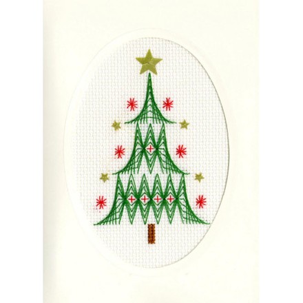 Рождественская елка Набор-открытка для вышивания крестом Bothy Threads XMAS24 - Вишивка хрестиком і бісером - Овечка Рукодільниця