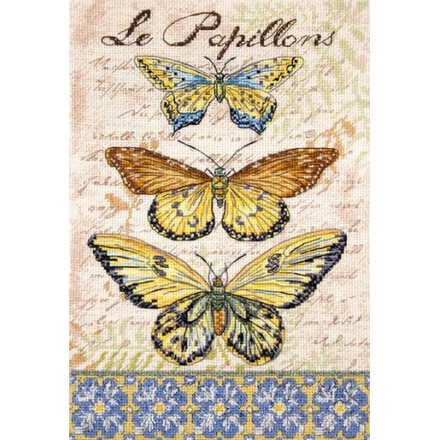 Винтажные крылья le-Papillions LETISTITCH Набор для вышивания LETI 975 - Вишивка хрестиком і бісером - Овечка Рукодільниця