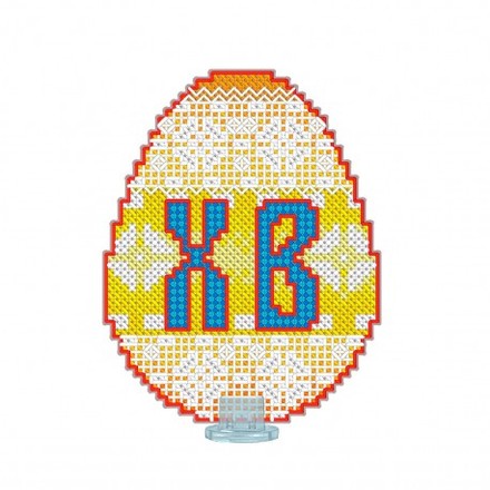 Пасхальне яйце Набір для вишивання хрестиком на пластиковій канві VOLOSHKA VPF_010 - Вышивка крестиком и бисером - Овца Рукодельница