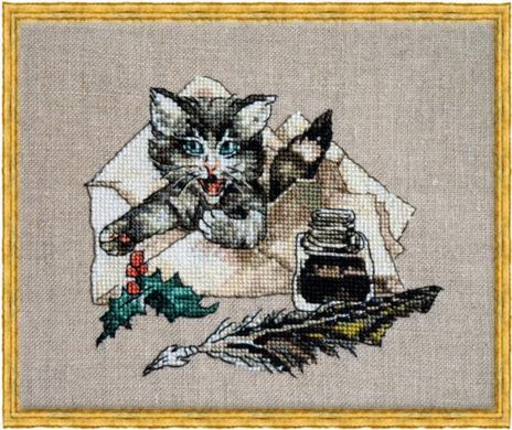 Chat va?/Смотри - у меня кошка. Набор для вышивания крестом. Nimue (115 K) - Вышивка крестиком и бисером - Овца Рукодельница