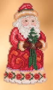 Cheer Christmas Santa/Веселый Рождественский Санта. Набор для вышивания. Mill Hill (JS203102) - Вышивка крестиком и бисером - Овца Рукодельница