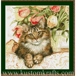 Sofa Cat Kustom Krafts (90087) - Вишивка хрестиком і бісером - Овечка Рукодільниця