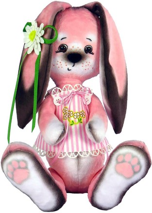 Зайчик в рожевий. Набір для шиття м'яких іграшок. Zoo Sapiens (М4005) - Вишивка хрестиком і бісером - Овечка Рукодільниця