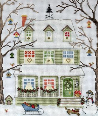 Дома Новой Англии: Зима. Набор для вышивания крестом. Bothy Threads (XSS4) - Вышивка крестиком и бисером - Овца Рукодельница