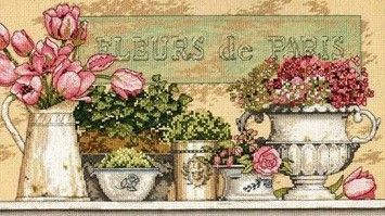 Набір для вишивання Dimensions 35204 Flowers of Paris - Вишивка хрестиком і бісером - Овечка Рукодільниця