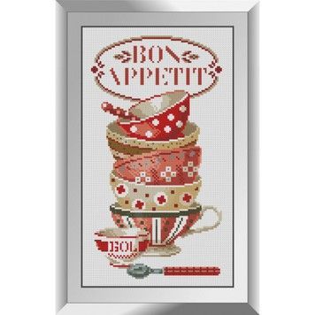 Красные чашки Набор алмазной живописи Dream Art 31793D - Вышивка крестиком и бисером - Овца Рукодельница