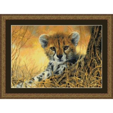 Набор для вышивания Kustom Krafts 98657 Little Baby Cheetah - Вишивка хрестиком і бісером - Овечка Рукодільниця