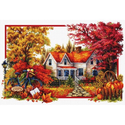 Осенний домик Набор для вышивания крестиком Classic Design 8333 - Вышивка крестиком и бисером - Овца Рукодельница