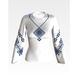 Набор для вышивки нитками Барвиста Вышиванка заготовки женской блузки – вышиванки Весенняя БЖ048шБннннi