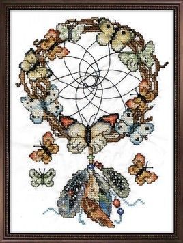 Набір для вишивання Design Works 3252 Dreamcatcher - Вишивка хрестиком і бісером - Овечка Рукодільниця