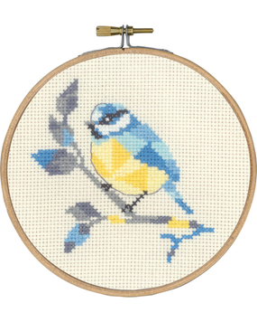 Набір для вишивання Синиця блакитна (Blue tit) PERMIN - Вишивка хрестиком і бісером - Овечка Рукодільниця