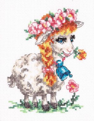 Красавица овечка. Набор для вышивания крестом. Чудесная игла (18-81) - Вышивка крестиком и бисером - Овца Рукодельница