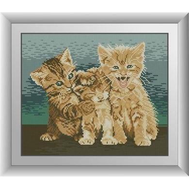 Три кошеня. Dream Art (30684D) - Вишивка хрестиком і бісером - Овечка Рукодільниця