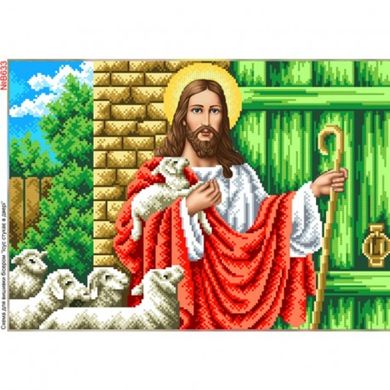 Ісус стукає у двері Схема для вишивки бісером Biser-Art B633ба - Вишивка хрестиком і бісером - Овечка Рукодільниця