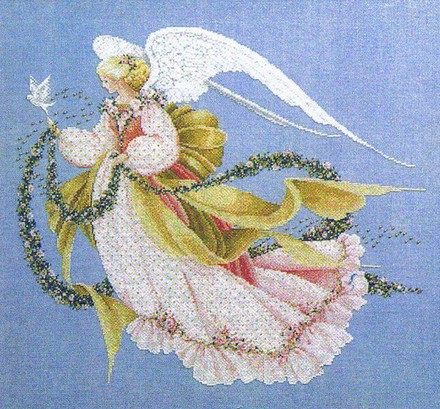 Angel of Summer Ангел Літа. Схеми вишивки хрестиком. Lavender Lace (LL26) - Вишивка хрестиком і бісером - Овечка Рукодільниця