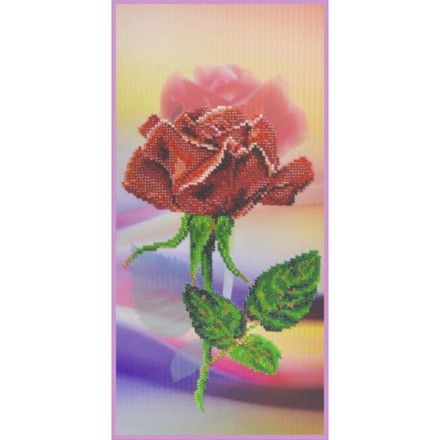 Червона троянда Схема для вишивання бісером Картини бісером S-244 - Вишивка хрестиком і бісером - Овечка Рукодільниця