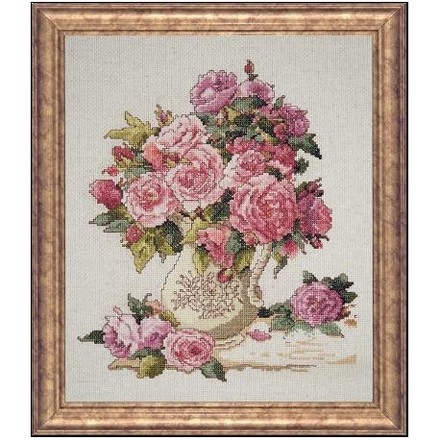 Набор для вышивания Design Works 2724 China Roses - Вишивка хрестиком і бісером - Овечка Рукодільниця