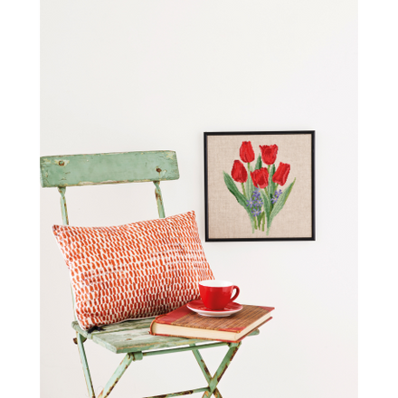 Набір для вишивання "Червоні тюльпани (Red tulips)" PERMIN - Вишивка хрестиком і бісером - Овечка Рукодільниця