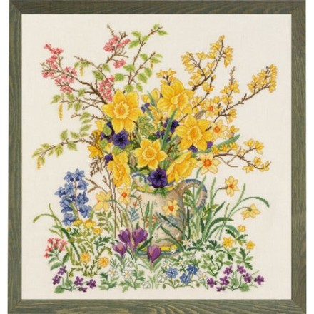 Пасхальные цветы Набор для вышивания крестом Eva Rosenstand 14-358 - Вышивка крестиком и бисером - Овца Рукодельница