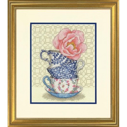 Трояндовий чай Набір для вишивання хрестиком DIMENSIONS 70-35414 - Вышивка крестиком и бисером - Овца Рукодельница