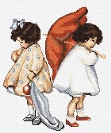 Гобелен Девочка с зонтиками. Набор для вышивания гобеленом. Luca-S (G379) - Вышивка крестиком и бисером - Овца Рукодельница