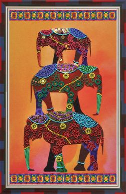 Африканські мотиви – 3. Набір для вишивання бісером. Картини Бісером (Р-097кб) - Вишивка хрестиком і бісером - Овечка Рукодільниця